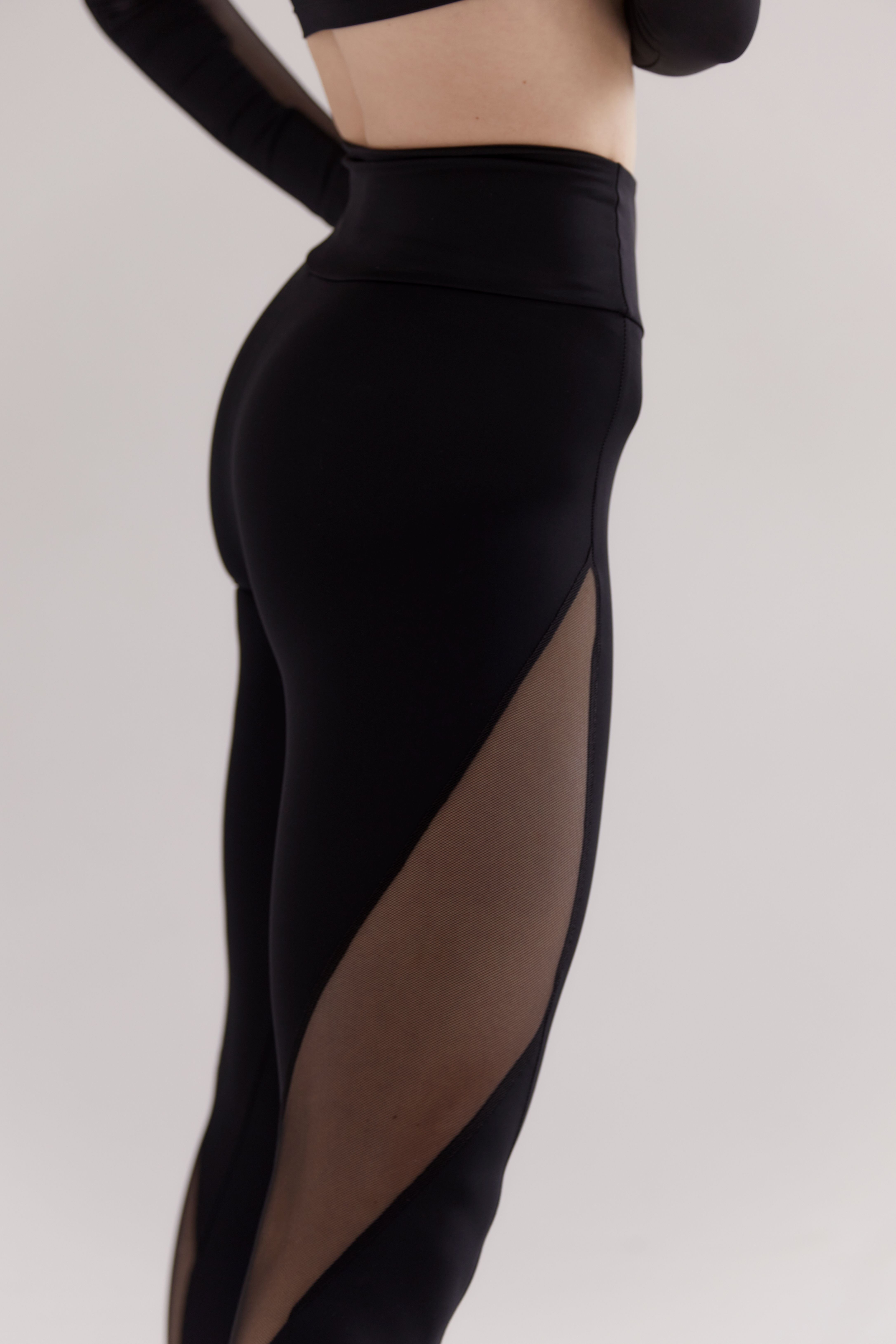 Leggings & Top XS Black