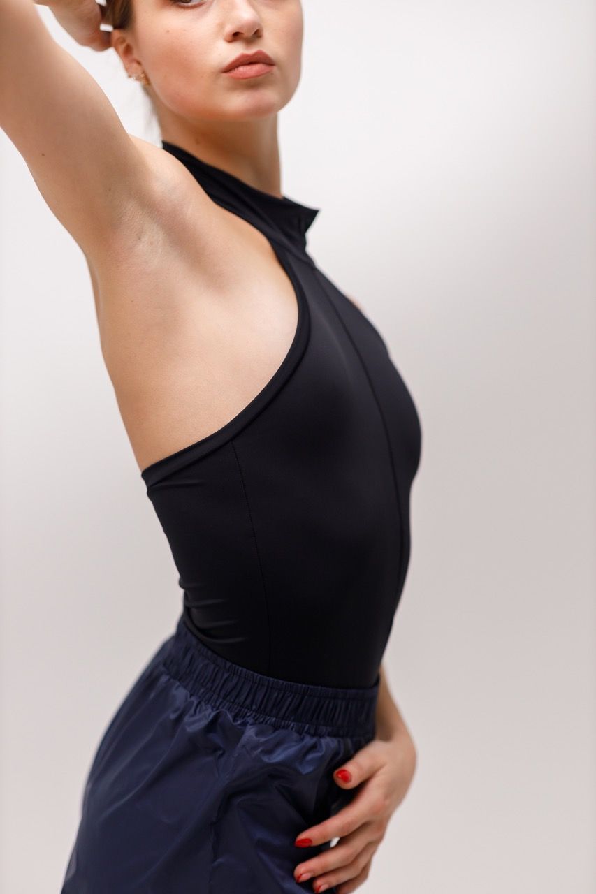 Leotard Melody Zipper XXS Black