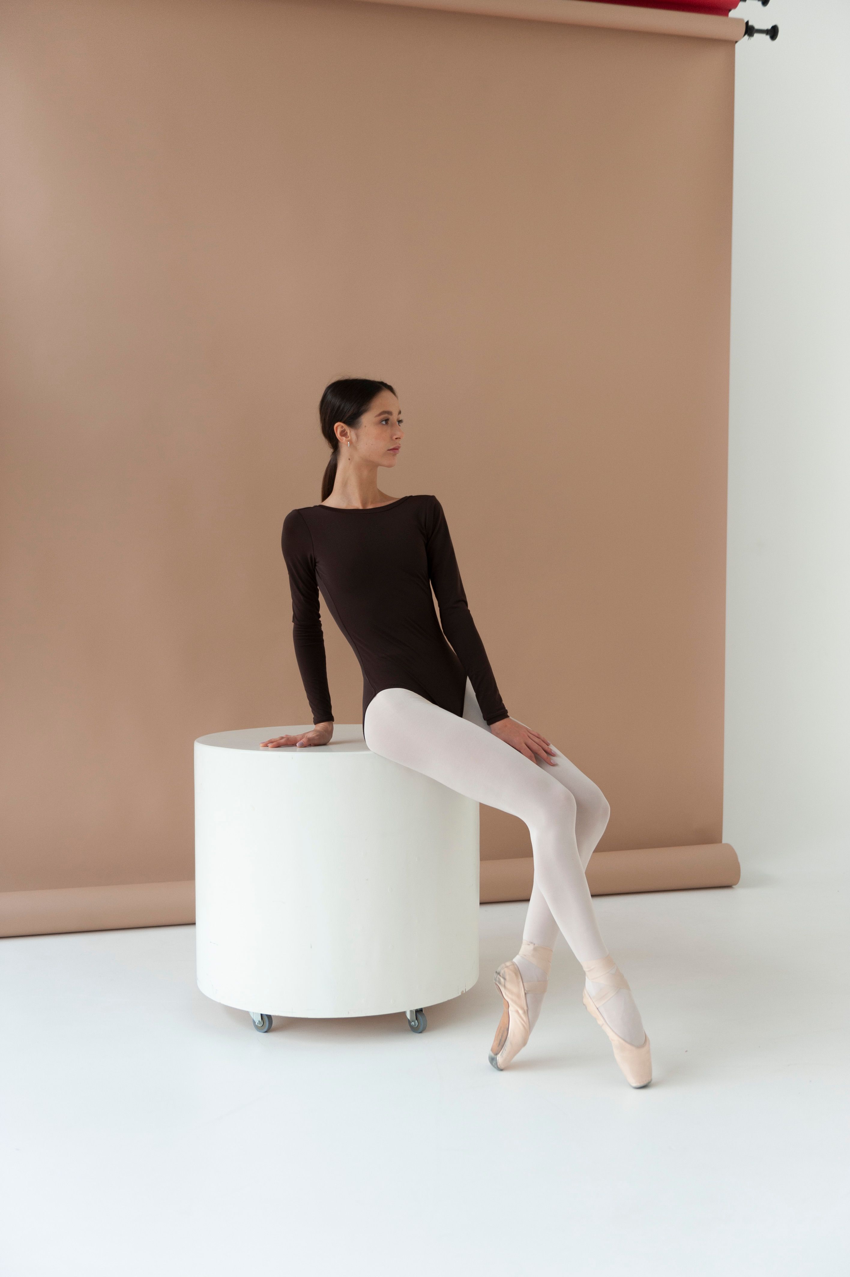 Leotard Elis Long XS Brown