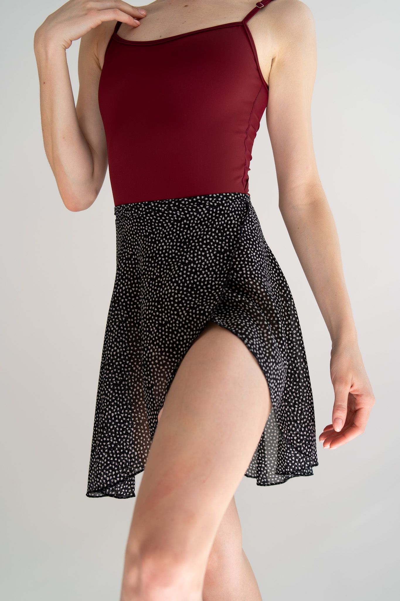 Skirt Basic Print Medium - Black