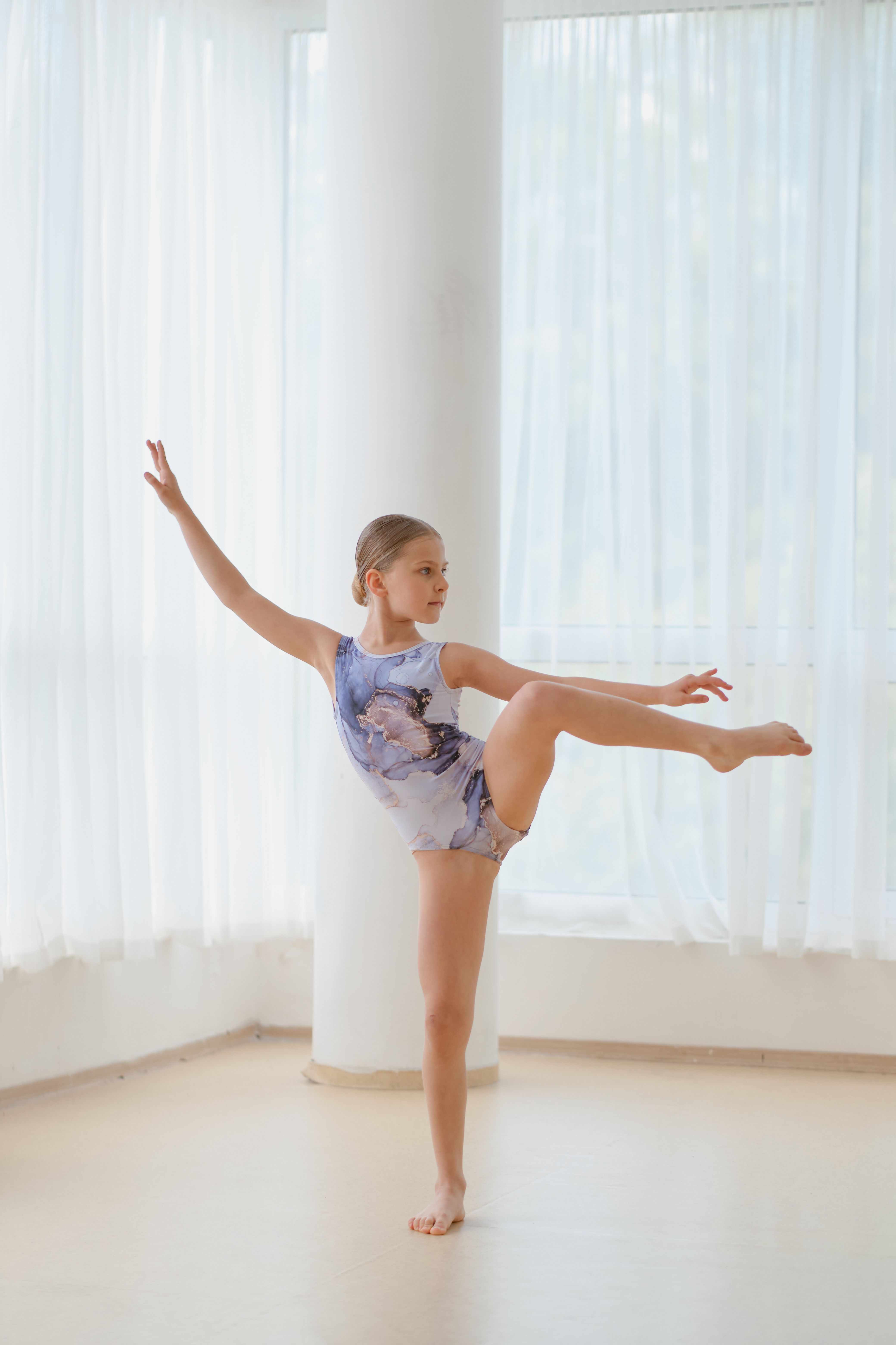 Leotard Elis Print Children’s - Gray