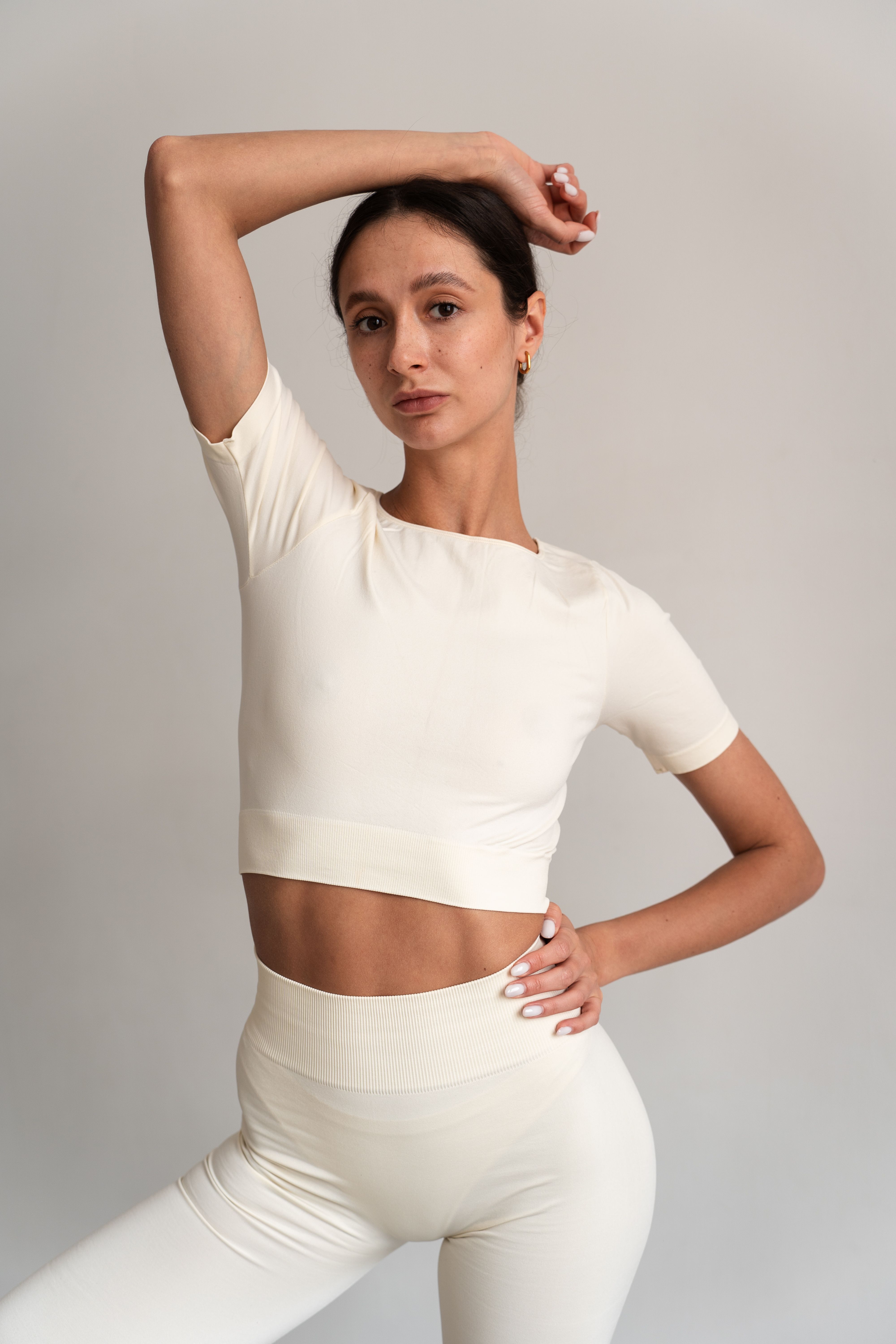 Seamless Long Shorts S/M Milk