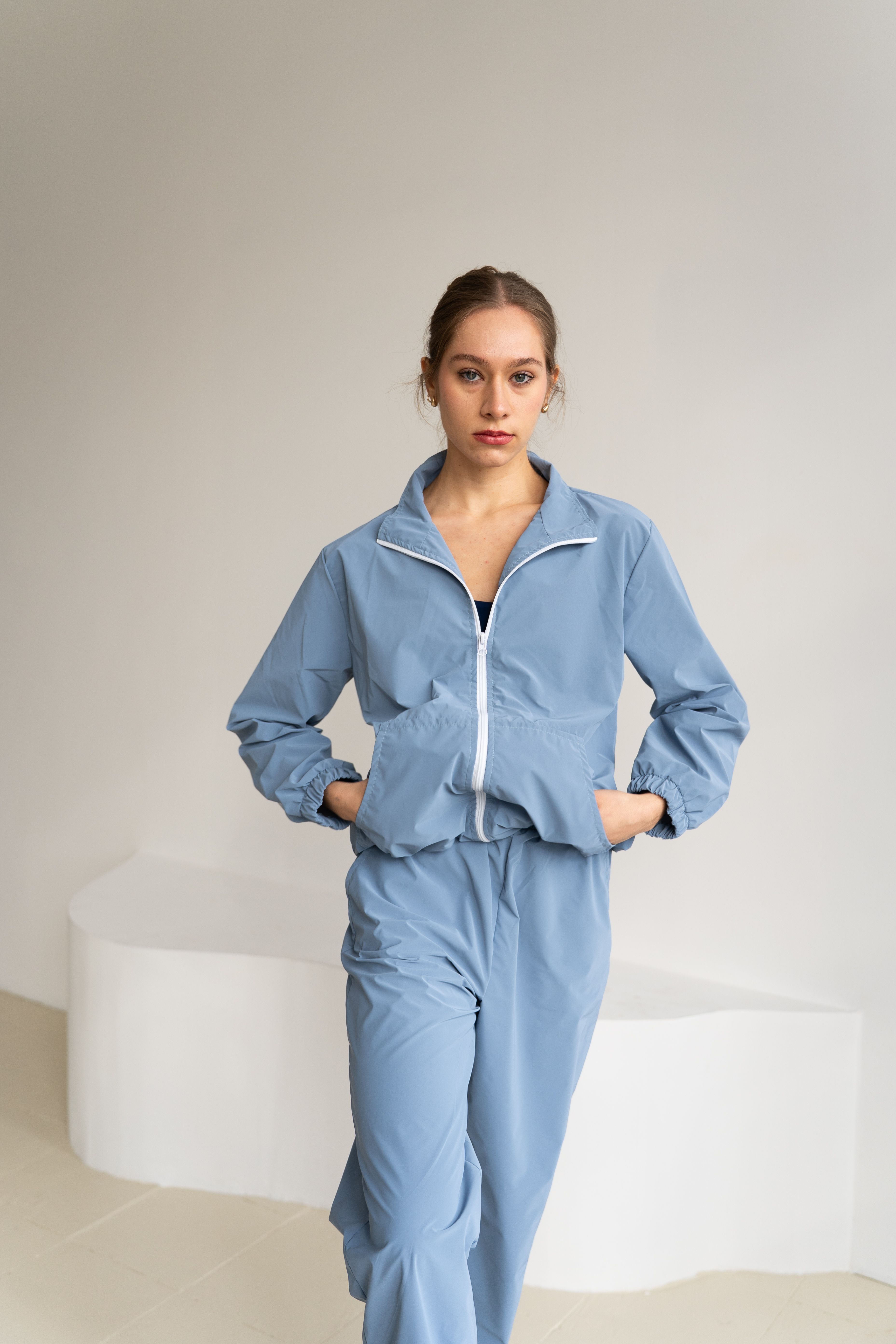 Velvet Windbreaker - Blue