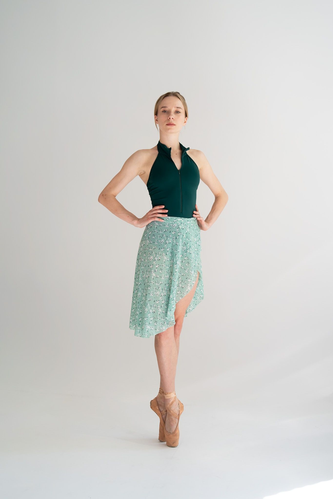 Skirt Basic Print Maxi M/L Mint