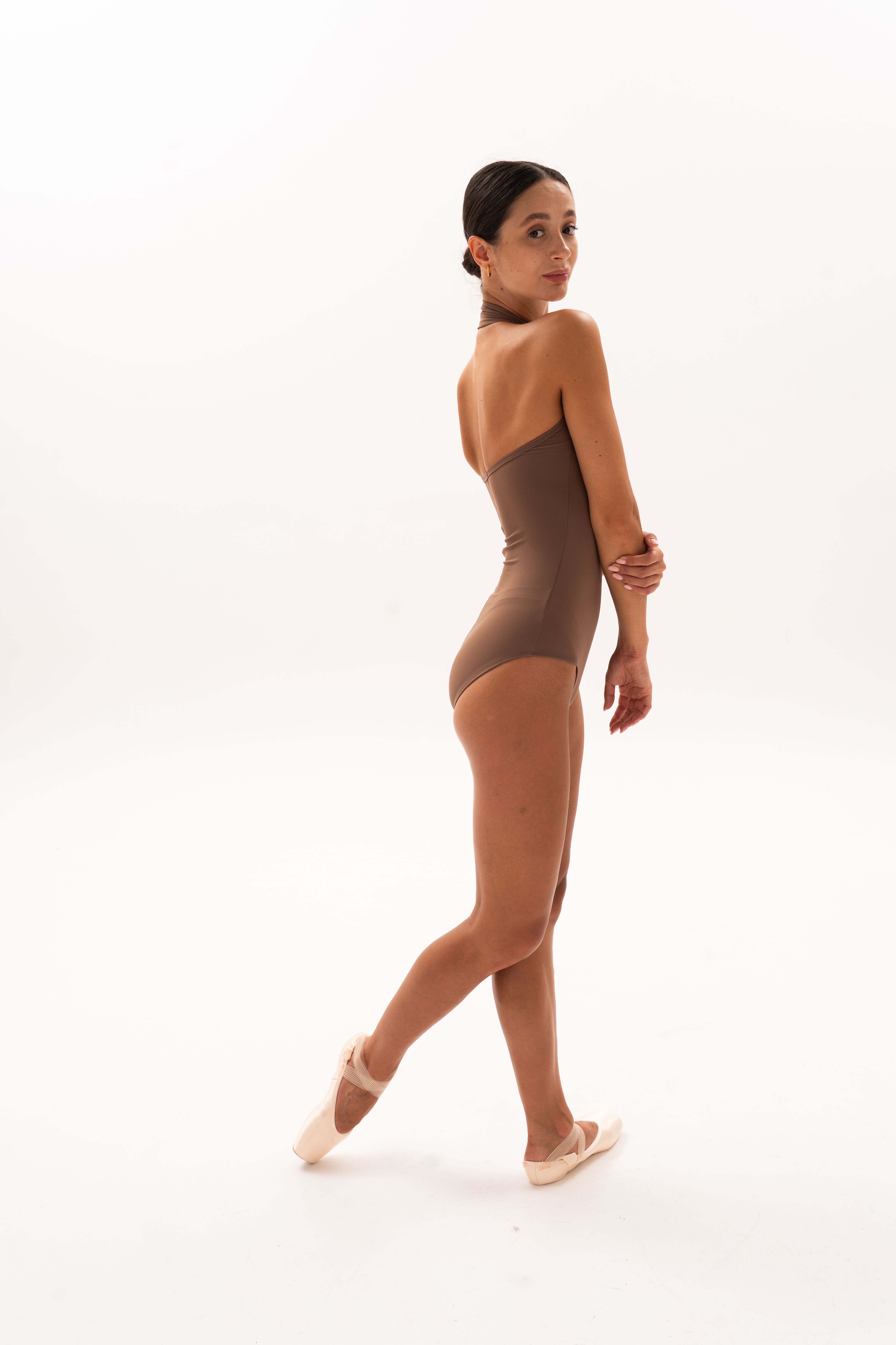 Leotard Melody Zipper XXS Light Brown