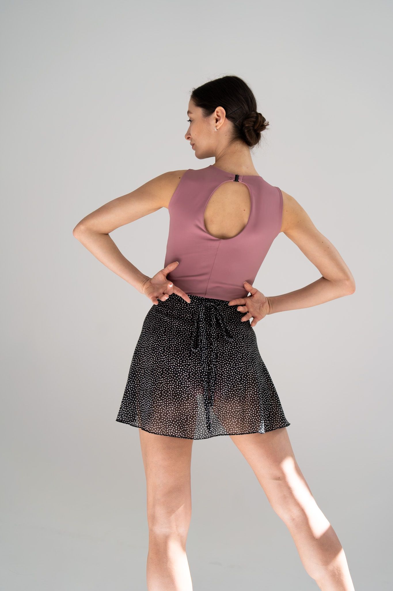 Skirt Basic Print MINI XS/S Black