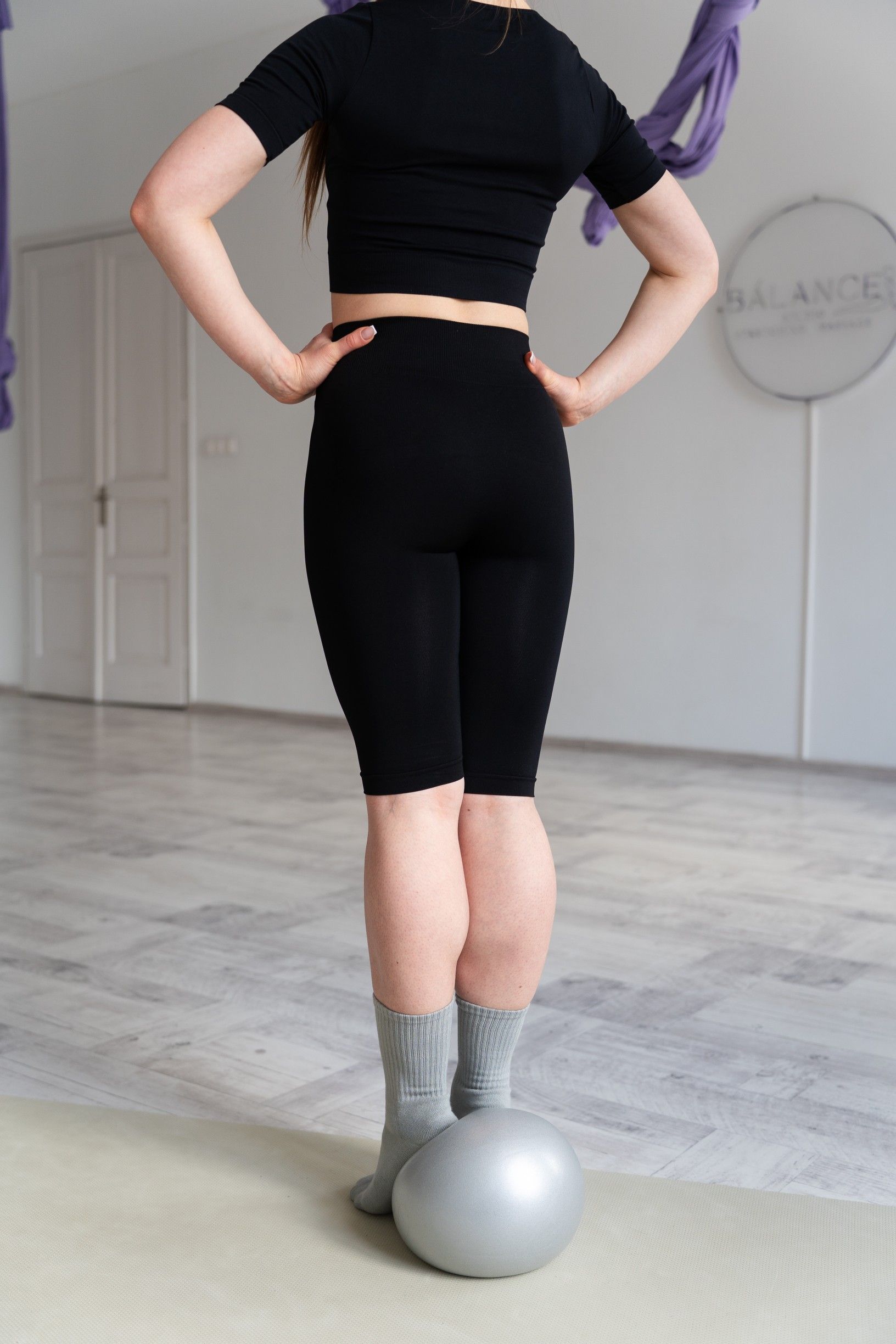 Seamless Long Shorts - Black