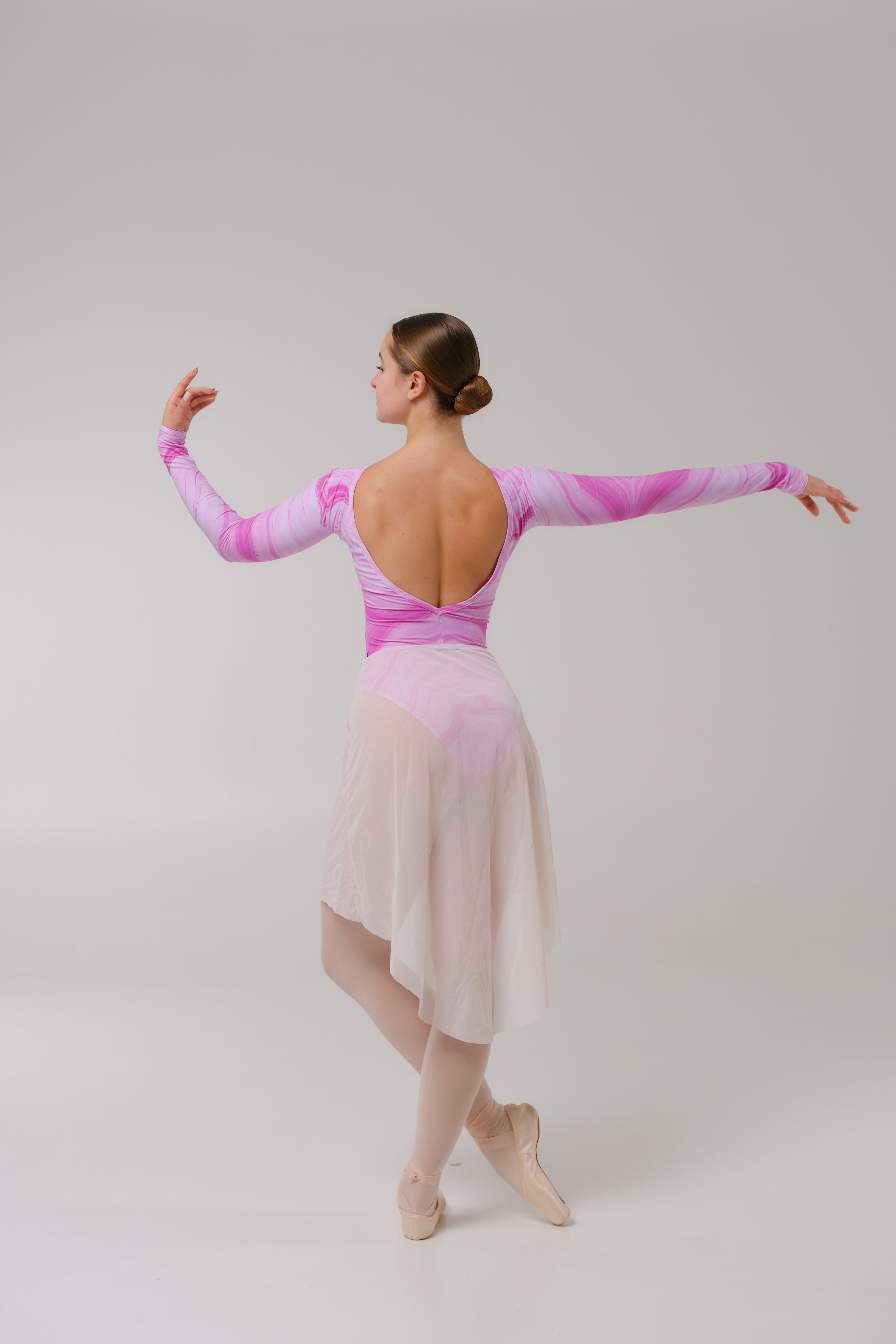 Leotard Elis Print XS Purple Marmur