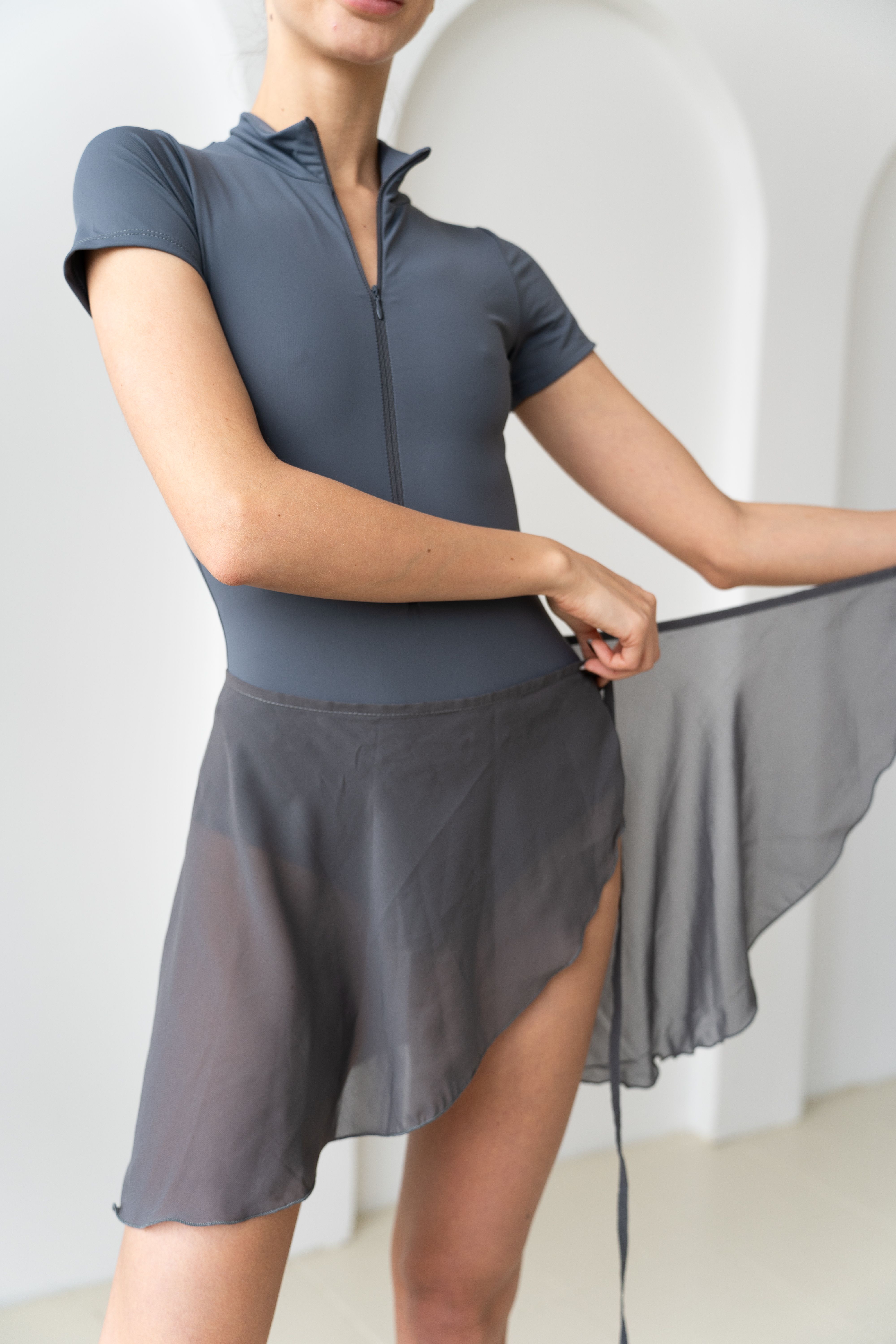 Skirt Basic Mini M/L Gray