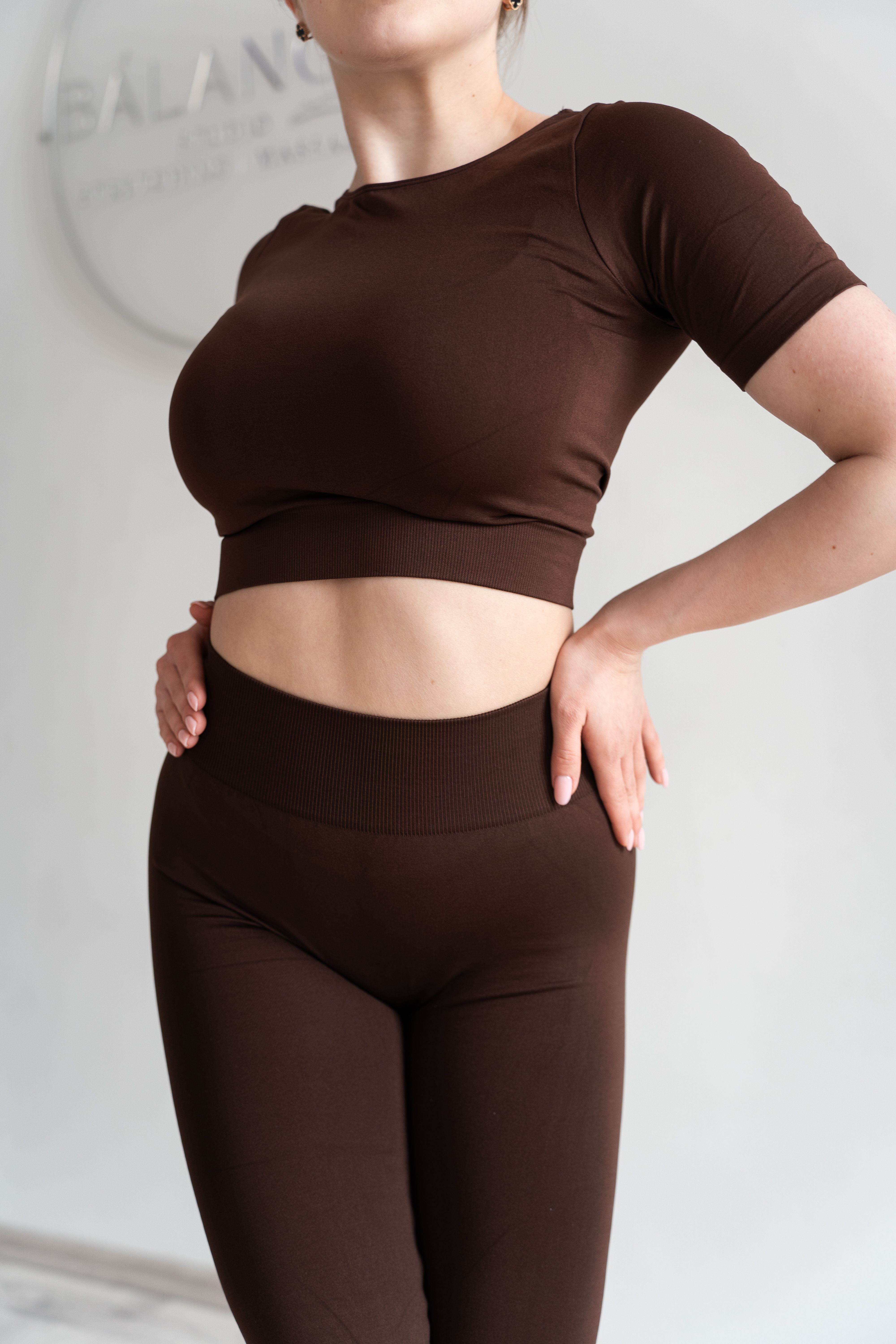 Leggings Seamless L/XL Brown