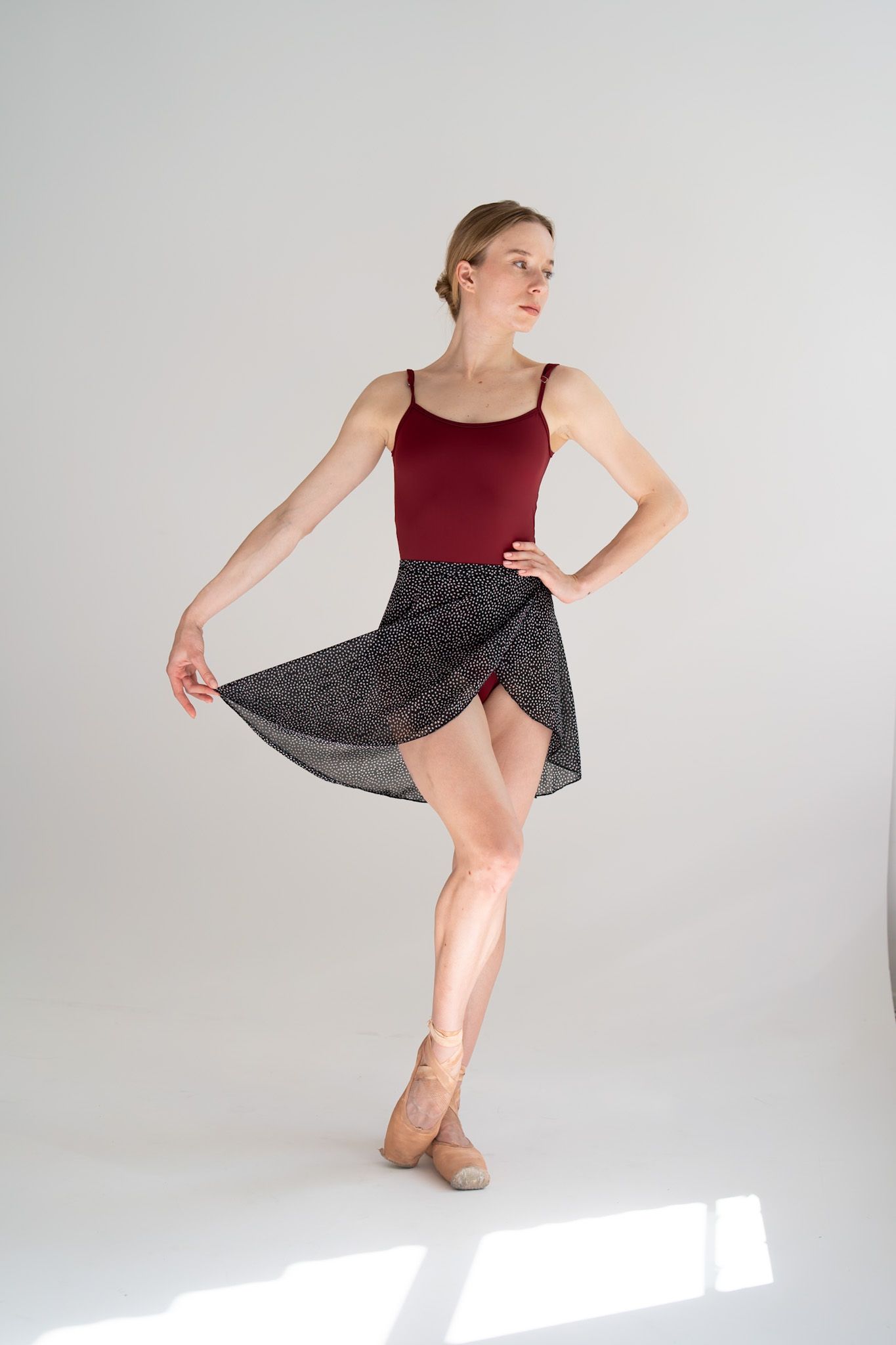 Skirt Basic Print Medium M/L Black