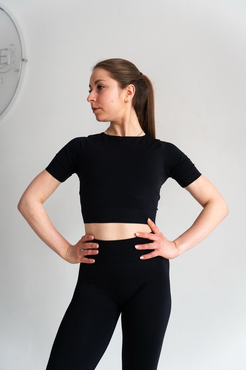 T-shirt Crop - Black