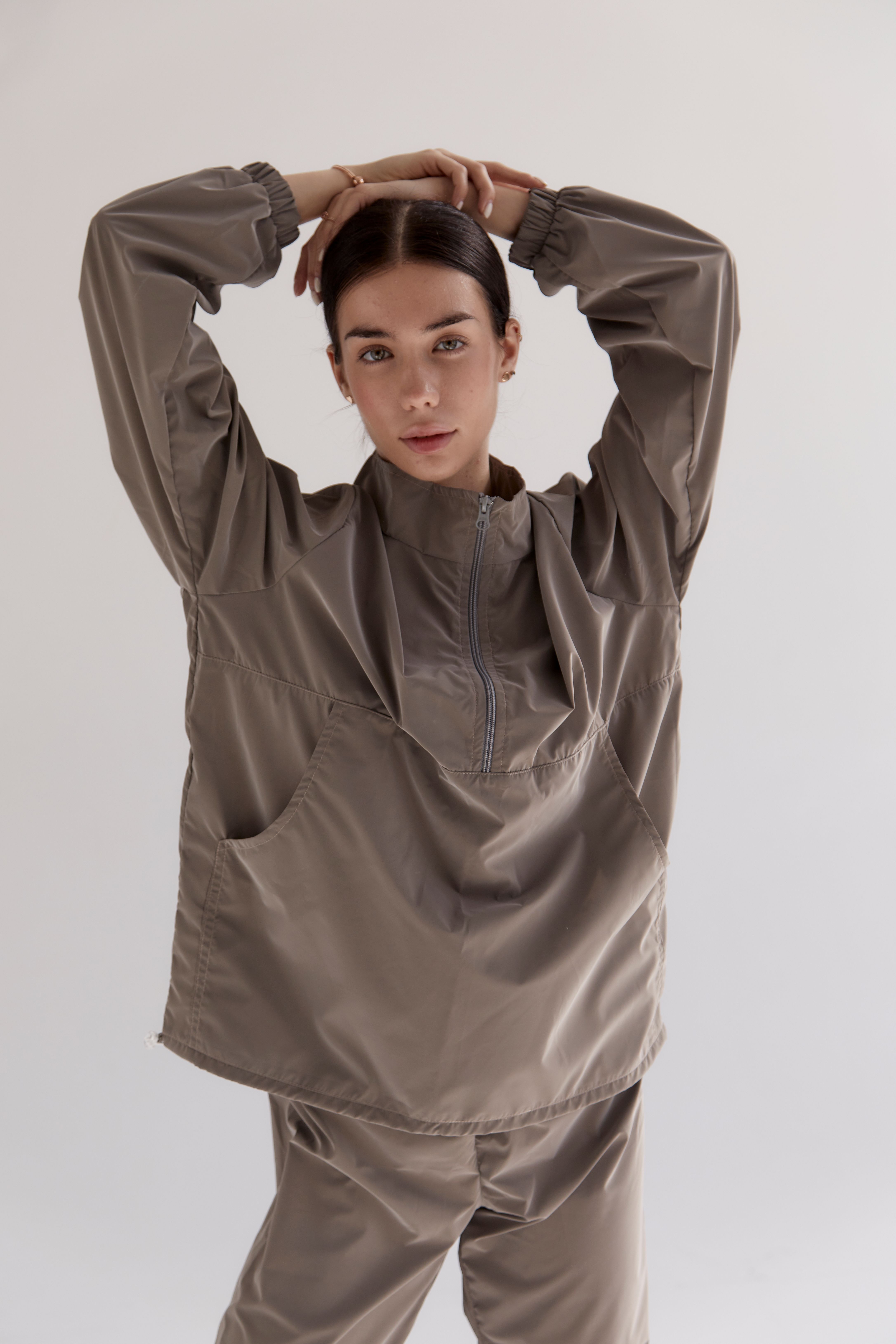 Velvet Windbreaker - Gray