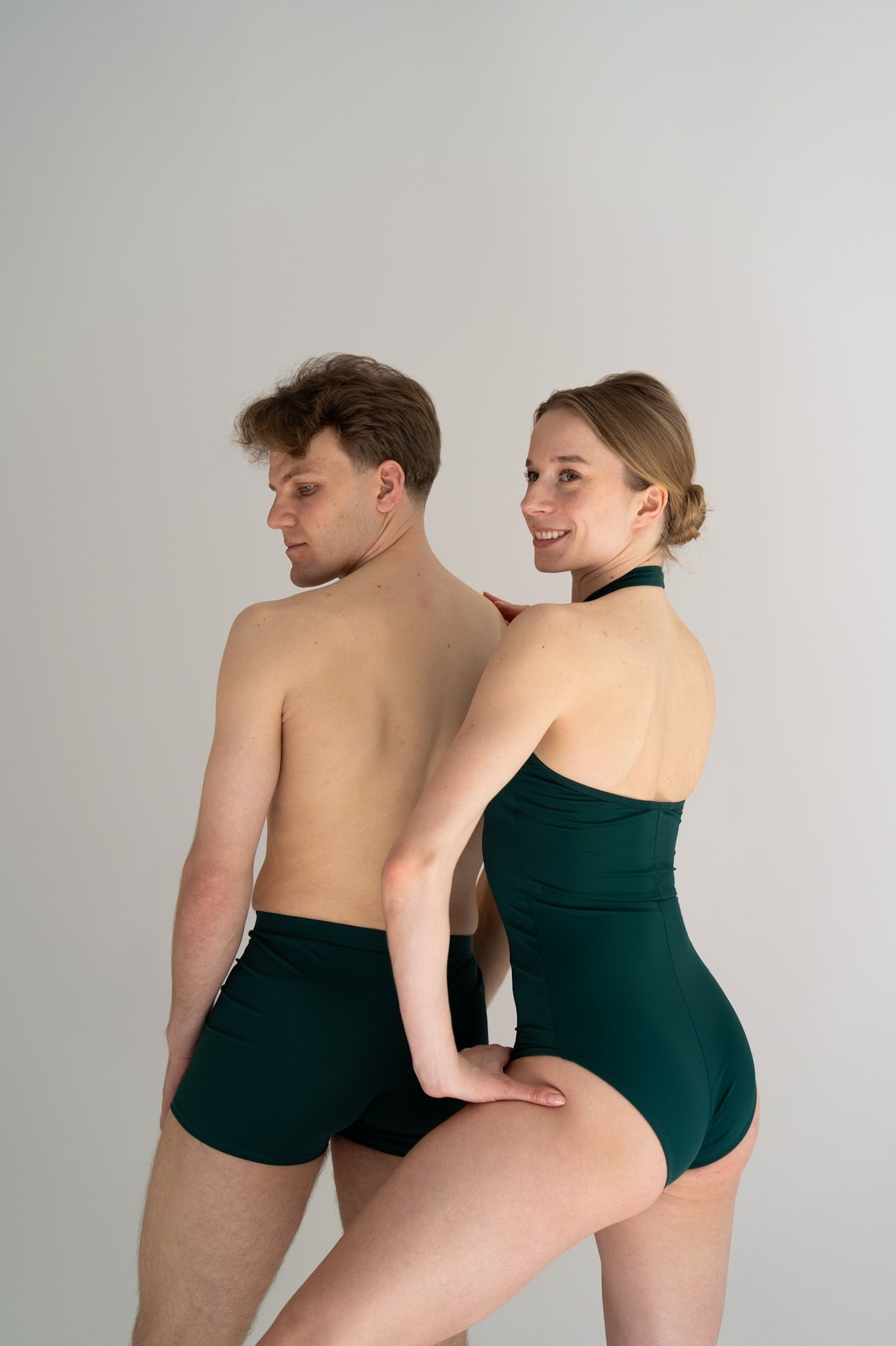 Leotard Melody Zipper S Green