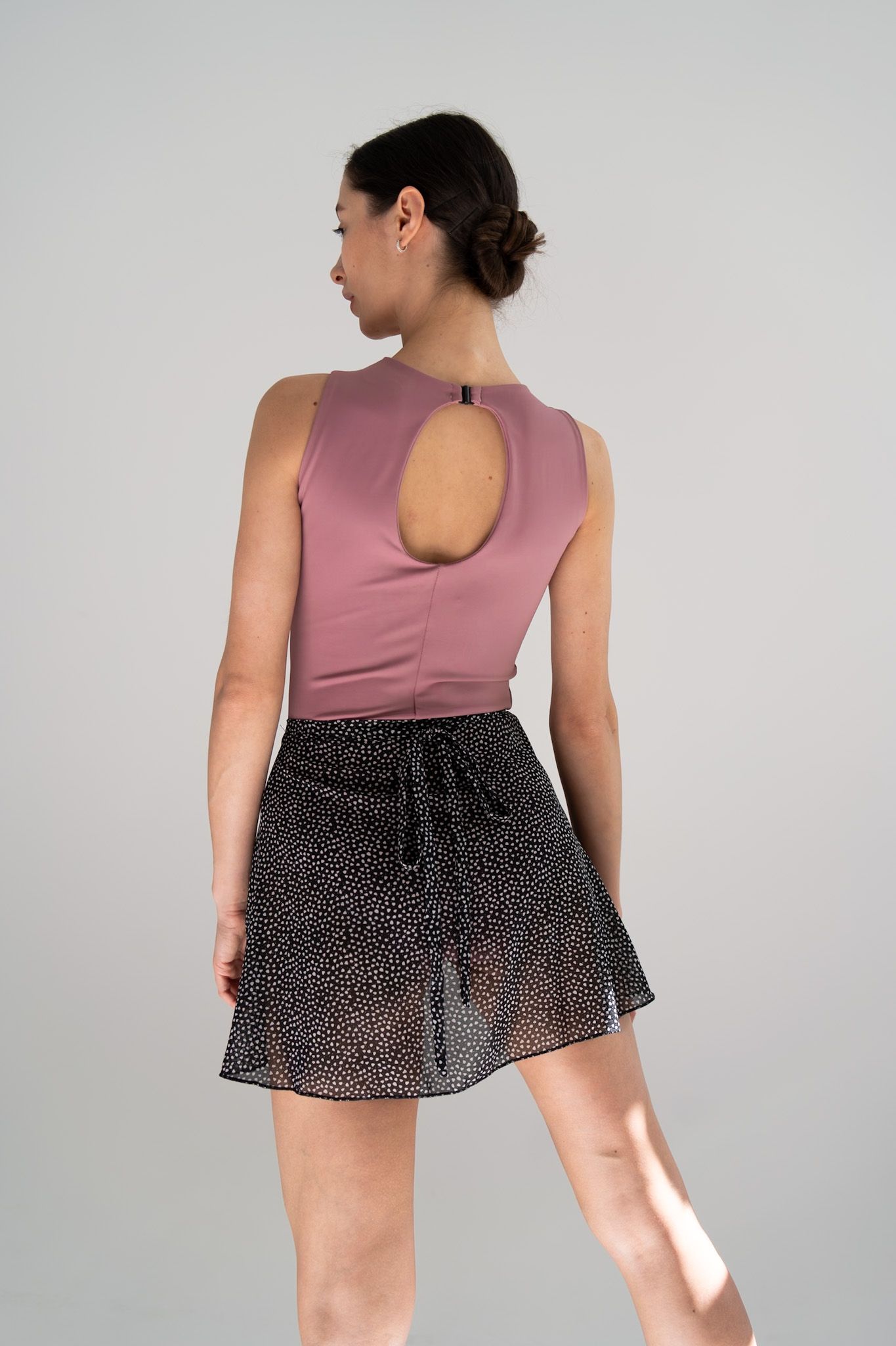 Skirt Basic Print MINI XS/S Black