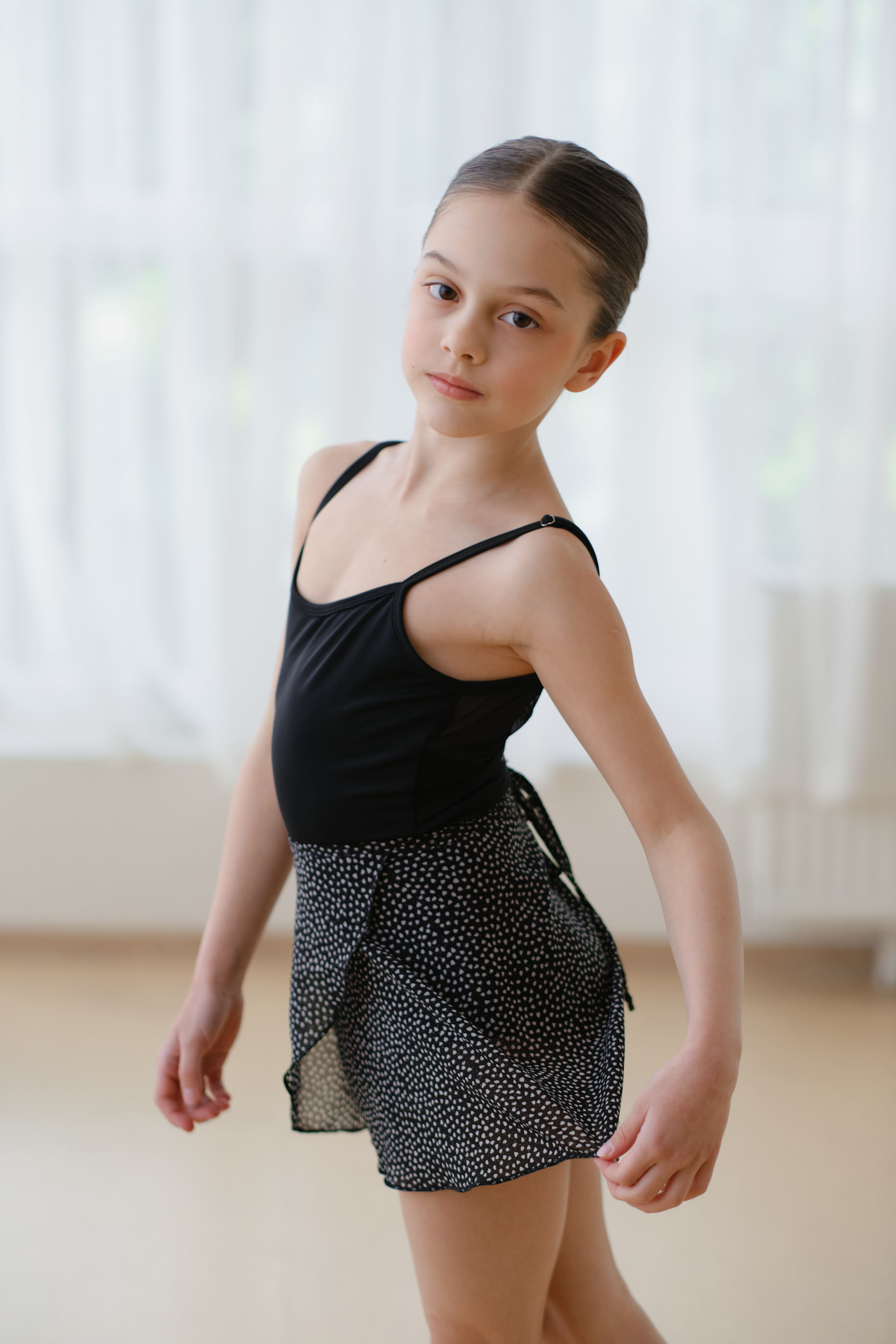 Skirt Print Children - Black