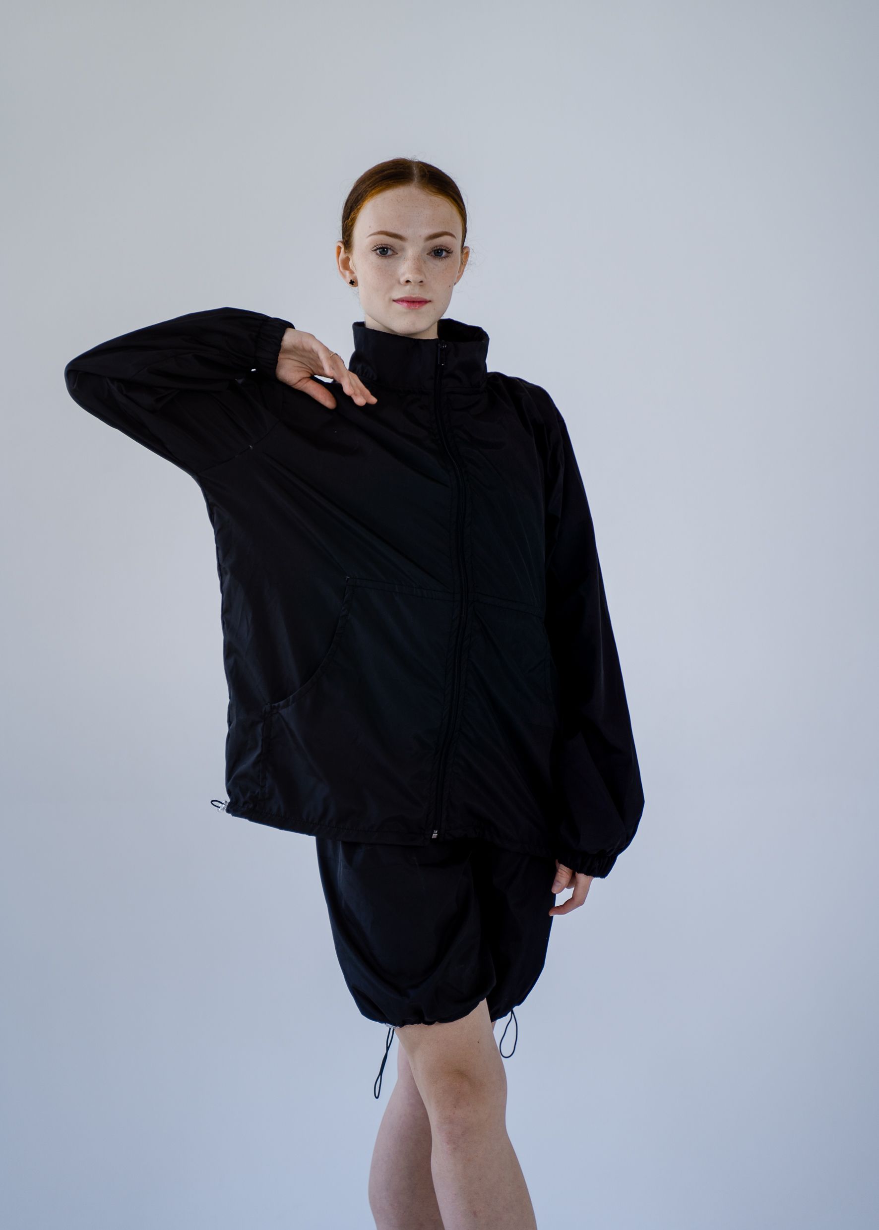 Velvet Windbreaker - Black