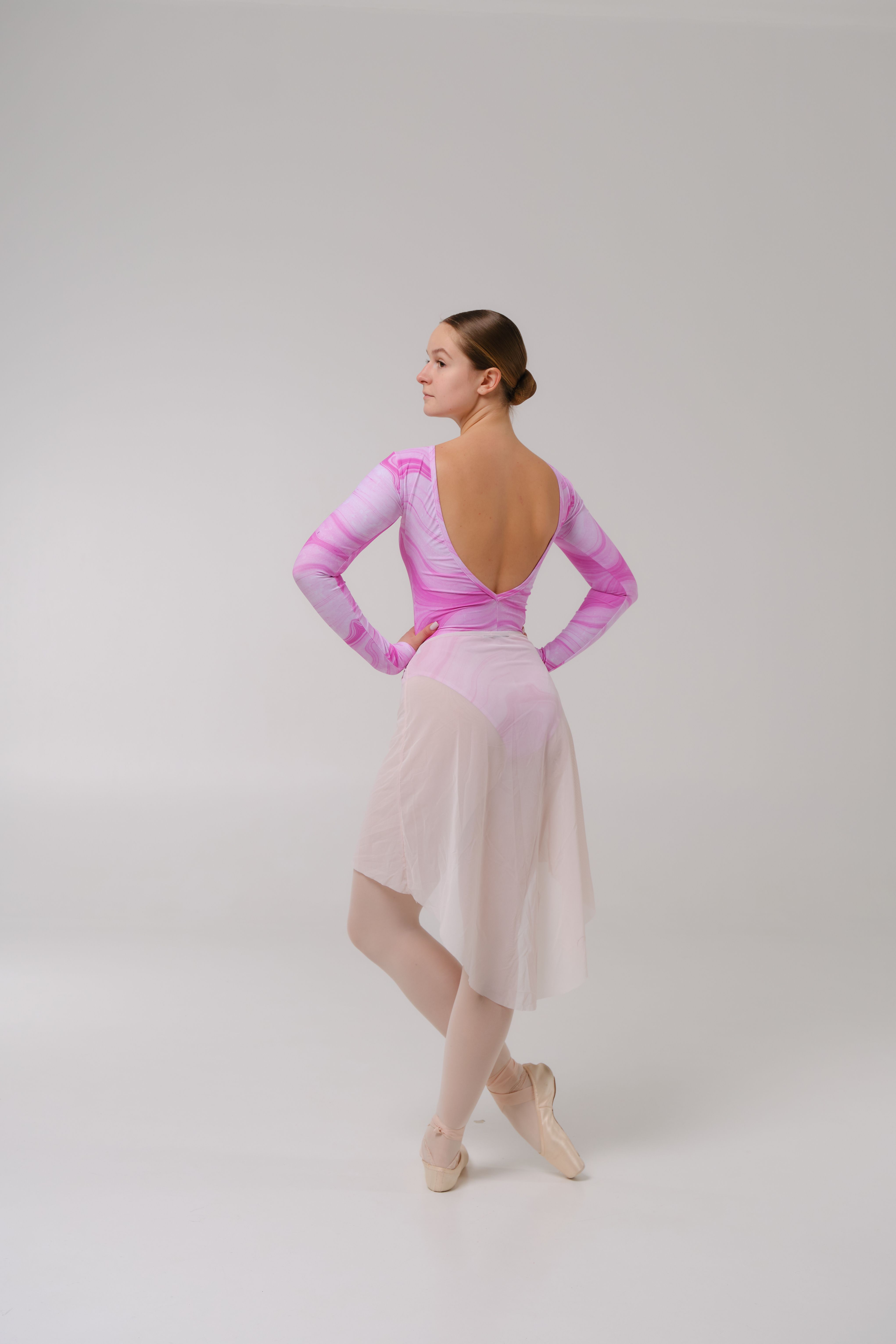 Leotard Elis Print XS Purple Marmur